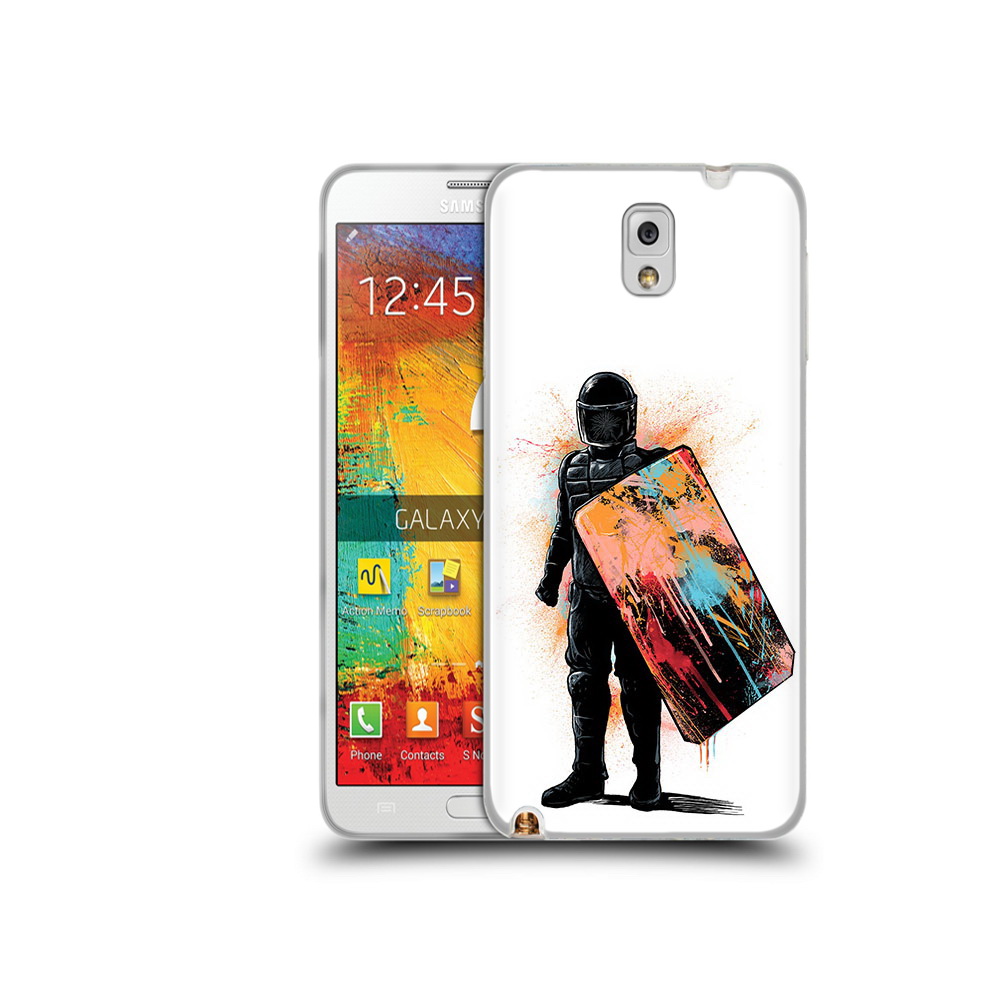 

Чехол MyPads Tocco для Samsung Galaxy Note 3 солдат с красочным щитом, Прозрачный, Tocco