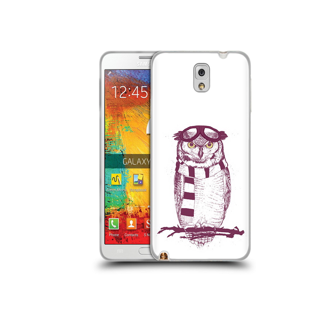

Чехол MyPads Tocco для Samsung Galaxy Note 3 сова-летчик, Прозрачный, Tocco