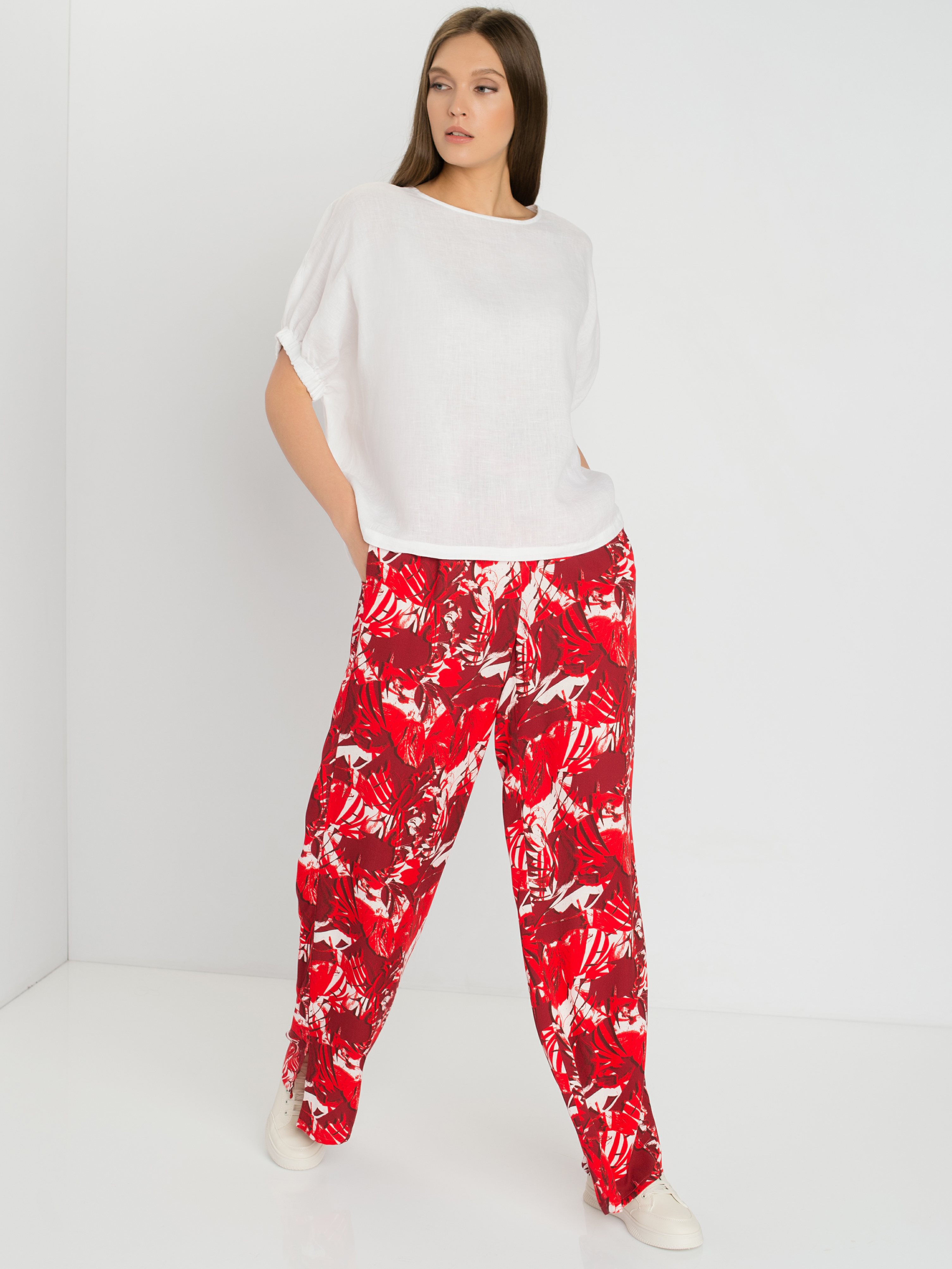

Блуза женская Gerry Weber 660062-66427-99600 белая 42, 660062-66427-99600