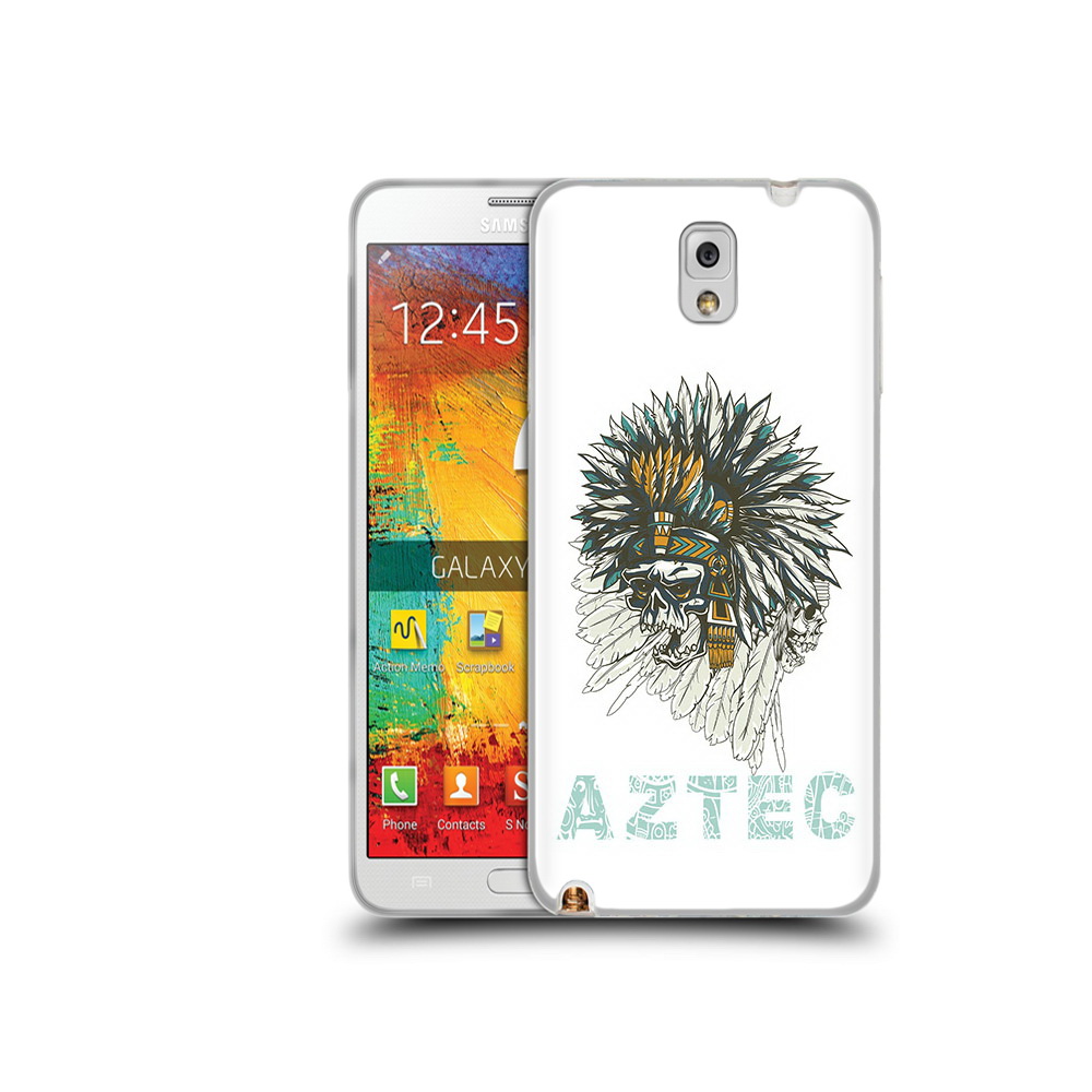 

Чехол MyPads Tocco для Samsung Galaxy Note 3 скелет индеец, Прозрачный, Tocco
