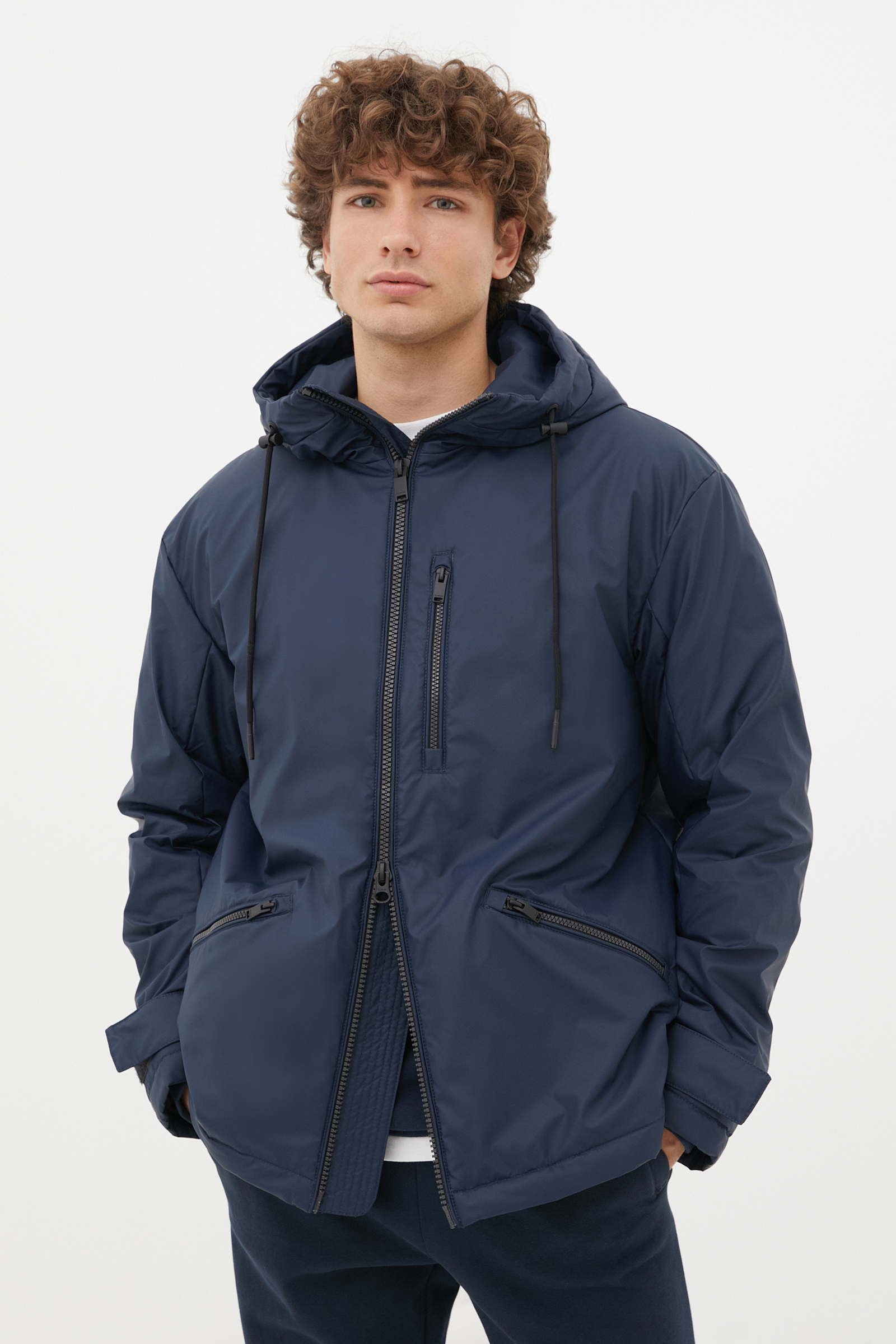

Куртка мужская Finn Flare FBC23005 синяя 2XL, FBC23005