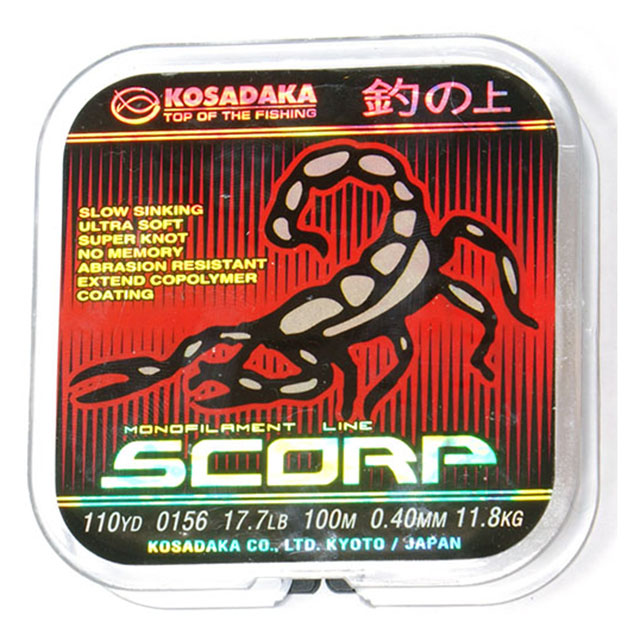 

Kosadaka Леска монофильная KOSADAKA SCORP (20948 (100 м 0,16мм) ), Прозрачный