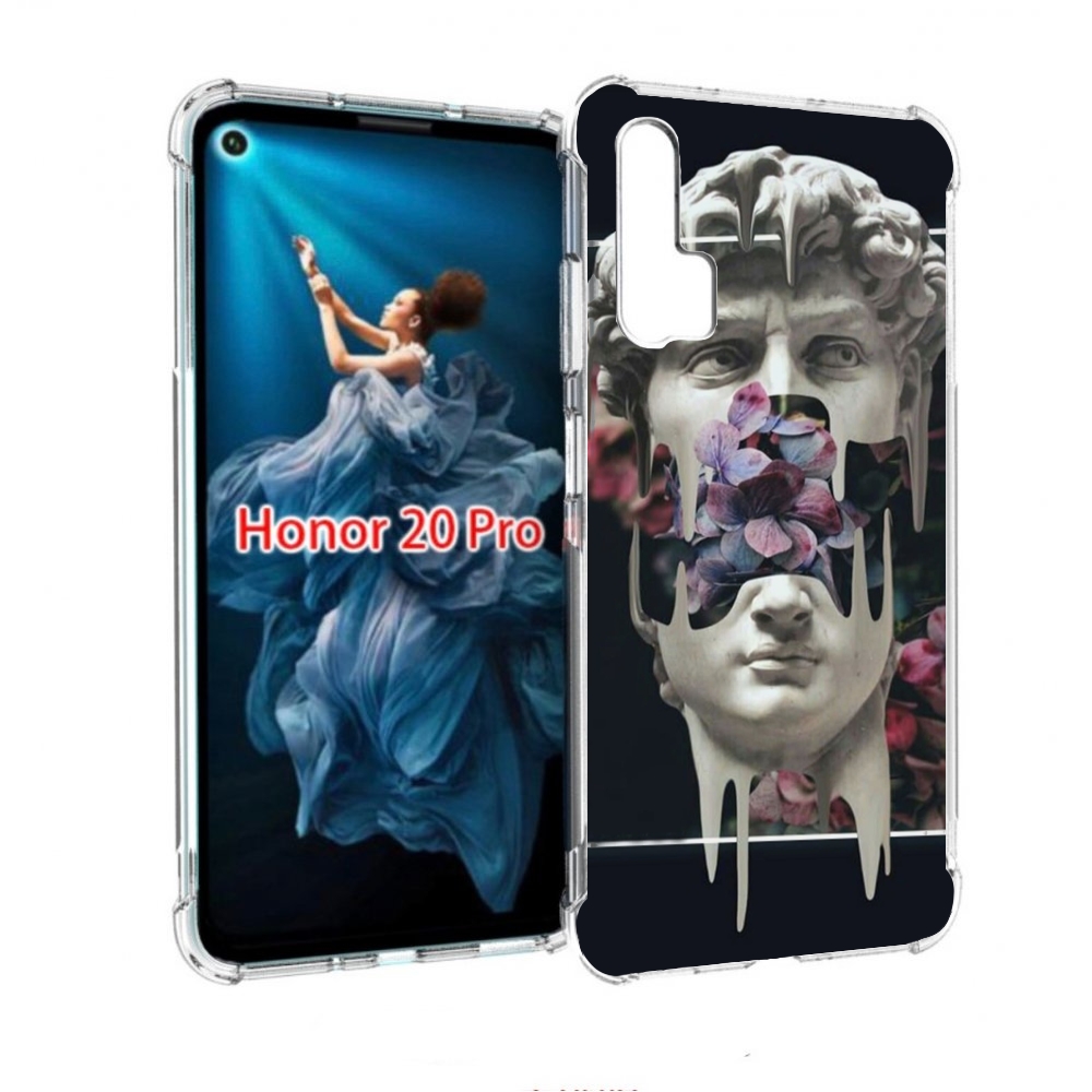 

Чехол бампер MyPads статуя-с-цветами-внутри для Honor 20 Pro про, Прозрачный, Tocco