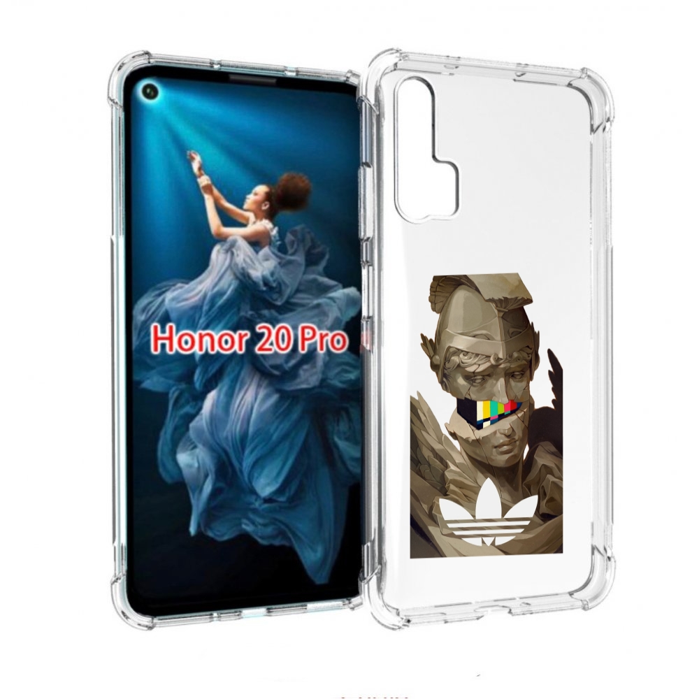 

Чехол бампер MyPads статуя-адидас для Honor 20 Pro противоударный, Прозрачный, Tocco