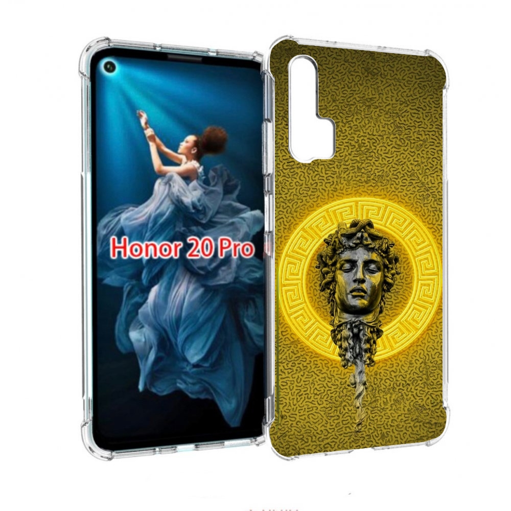 

Чехол бампер MyPads статуя версачи для Honor 20 Pro противоударный, Прозрачный, Tocco