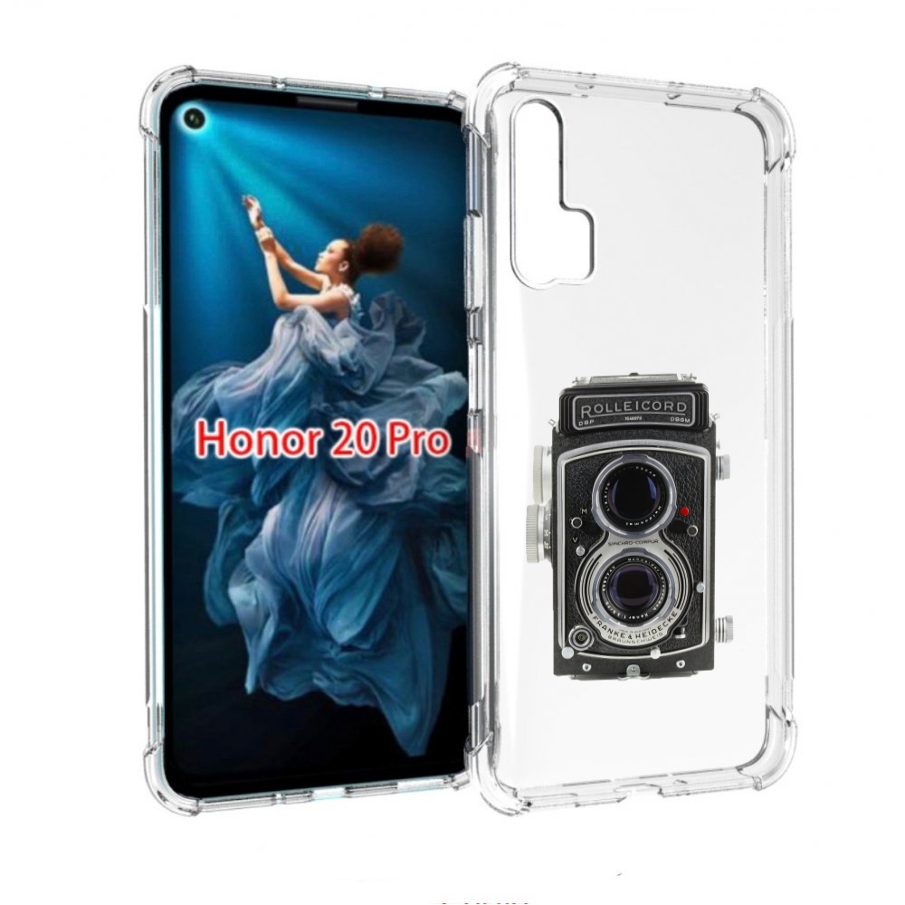 

Чехол бампер MyPads старый проектор для Honor 20 Pro противоударный, Прозрачный, Tocco