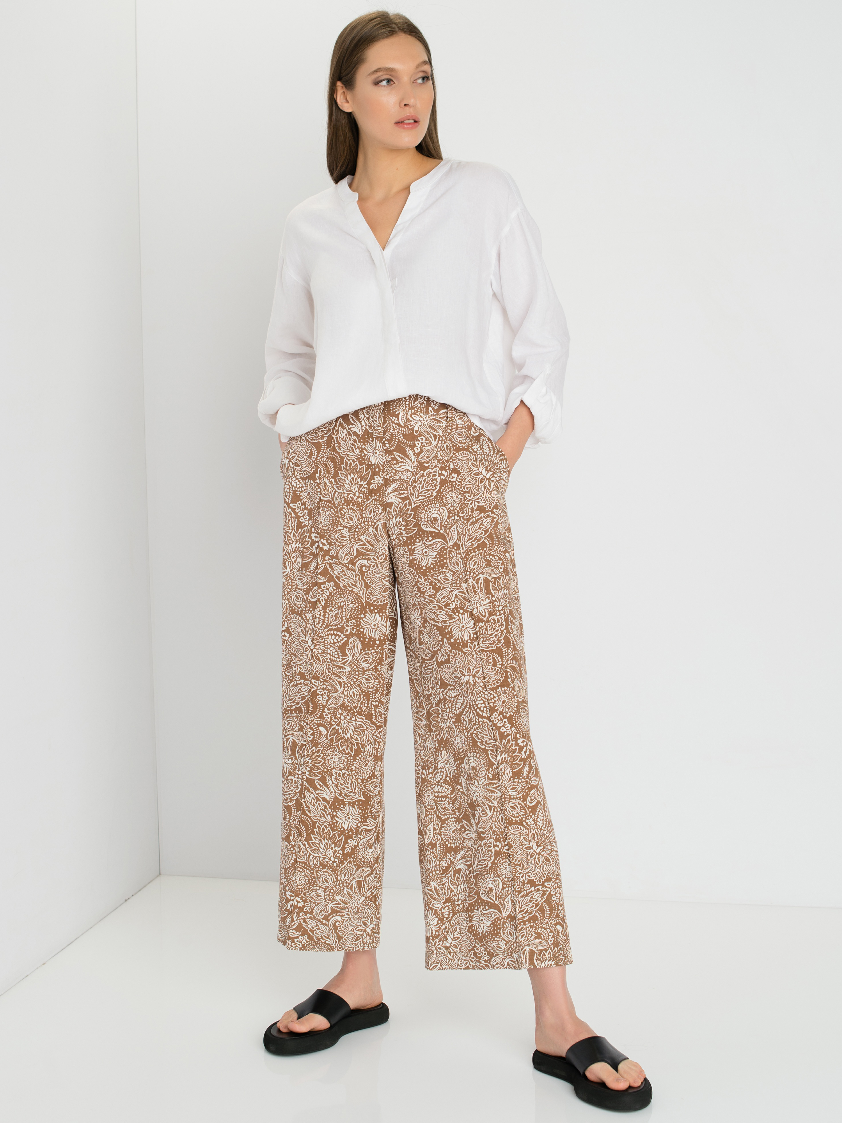 

Рубашка женская Gerry Weber 660040-66427-99600 белая 48, 660040-66427-99600