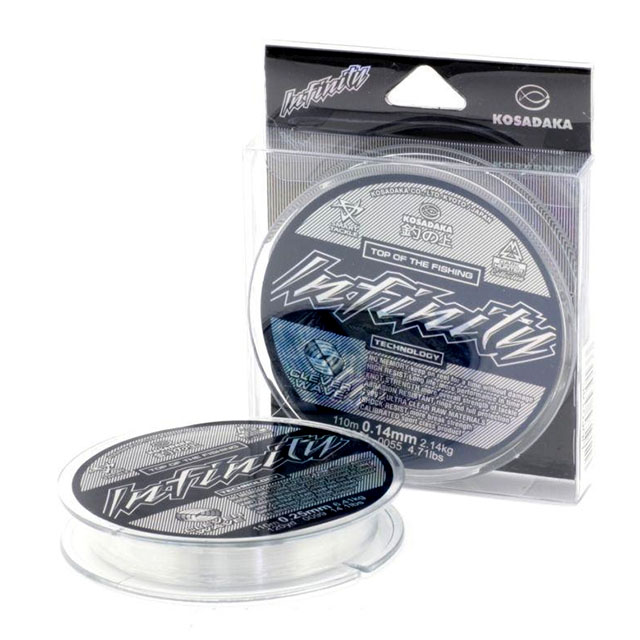 

Kosadaka Леска плетеная (шнур) KOSADAKA INFINITY (LINF020C (110 м 0,2мм) ), Прозрачный