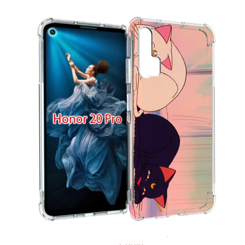 

Чехол бампер MyPads спящие коты для Honor 20 Pro противоударный, Прозрачный, Tocco