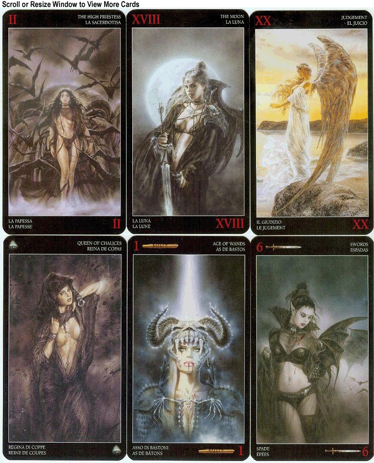 

Карты Таро: Royo Royo Dark Tarot, Черный