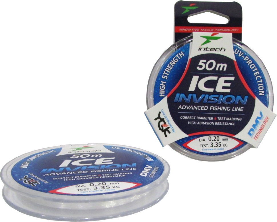 

Intech Леска монофильная INTECH INVISION ICE LINE (254014 (50 м 0,18мм) )