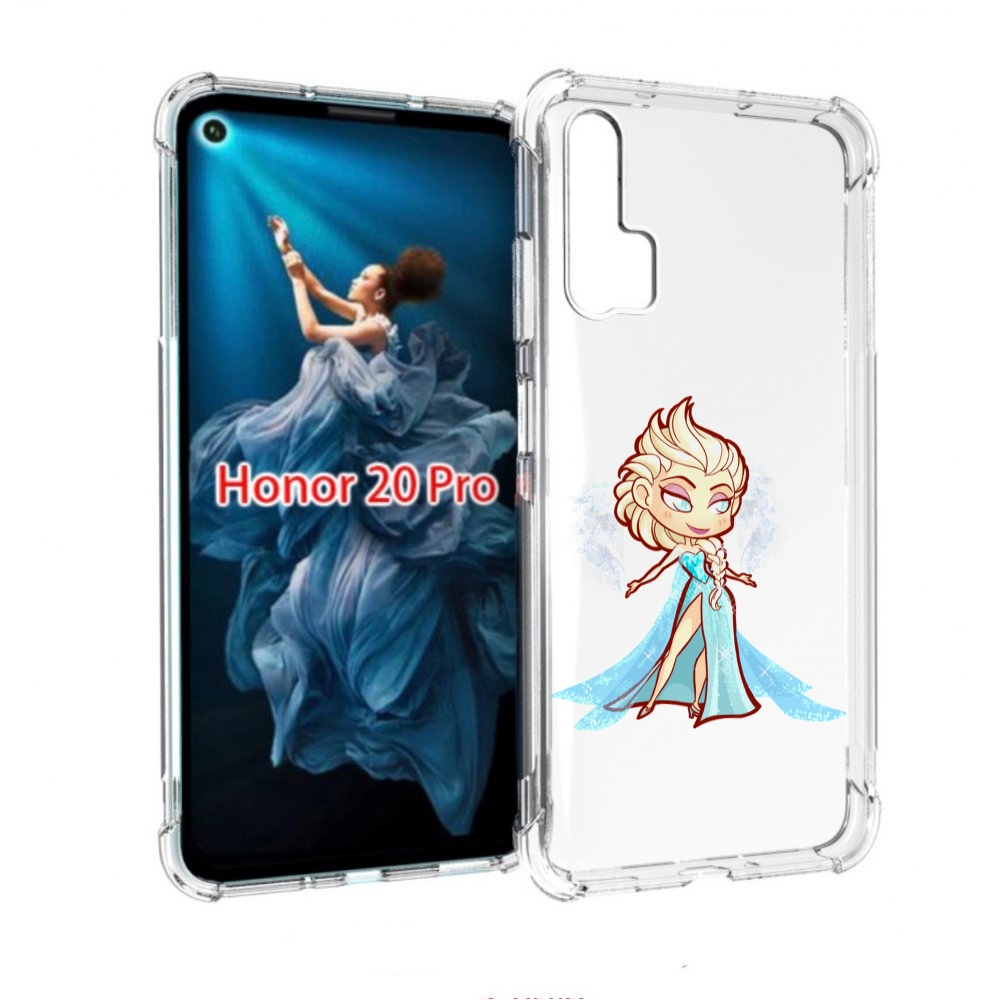 

Чехол бампер MyPads снежная-принцесса женский для Honor 20 Pro п, Прозрачный, Tocco