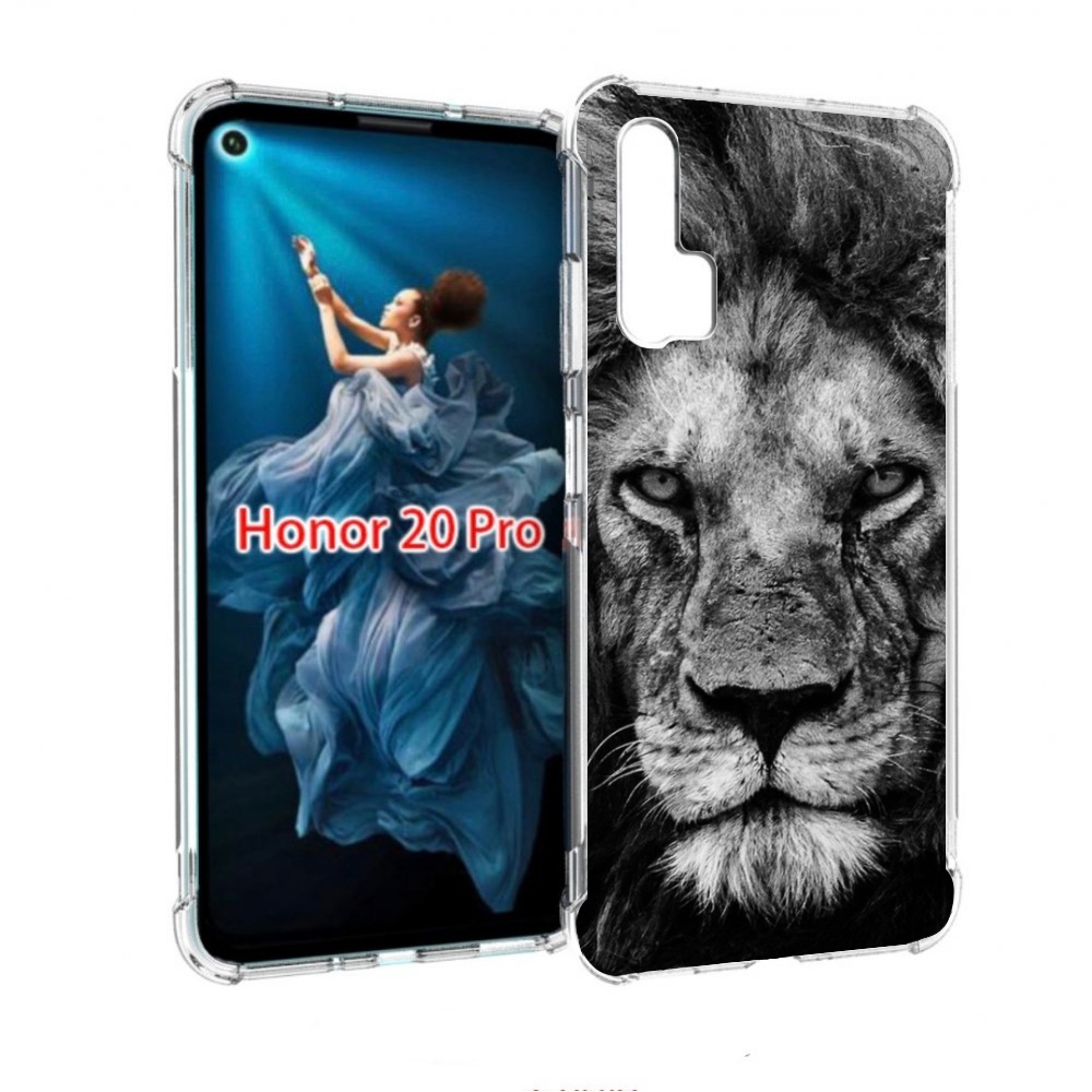 

Чехол бампер MyPads смуглый лев мужской для Honor 20 Pro противо, Прозрачный, Tocco