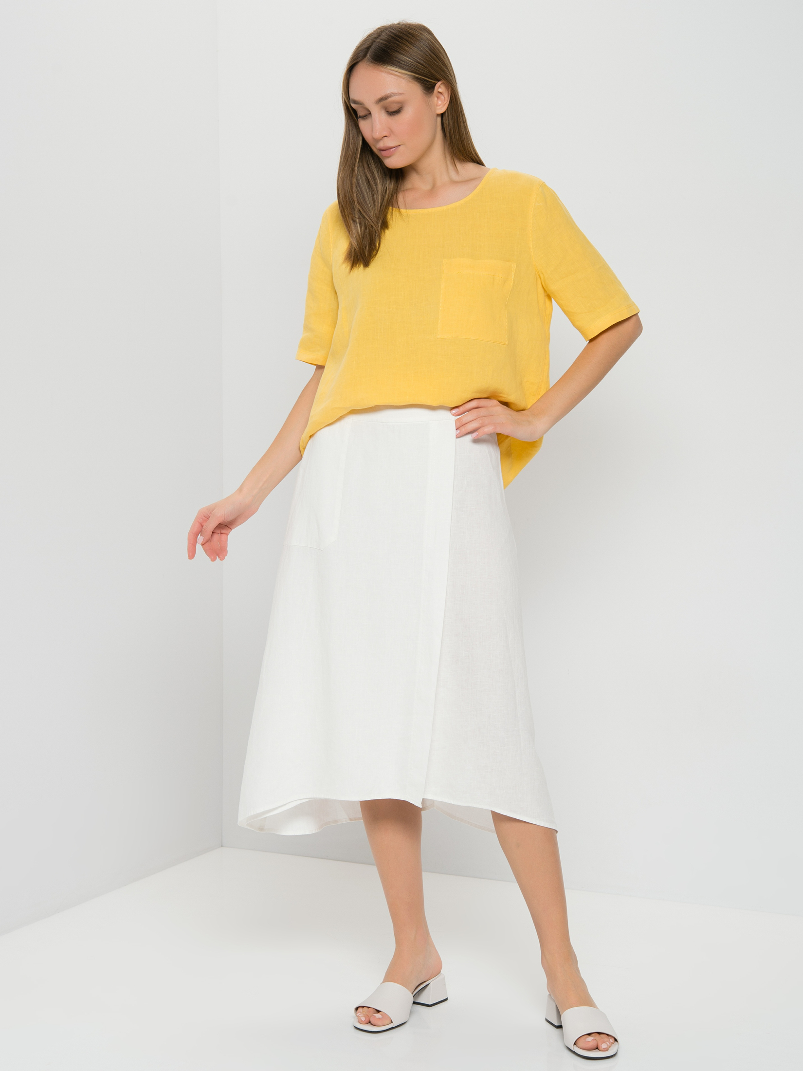 

Блуза женская Gerry Weber 660039-66427-40210 желтая 40, 660039-66427-40210