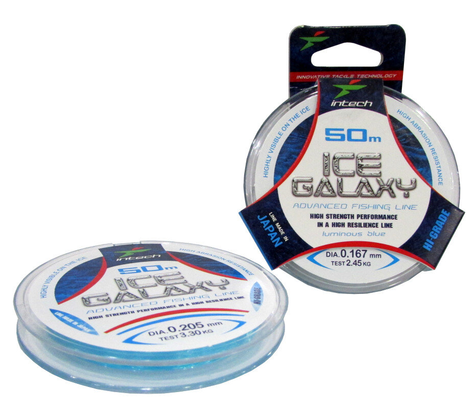 

Intech Леска монофильная INTECH ICE GALAXY (236418 (30 м 0,187мм) ), Голубой