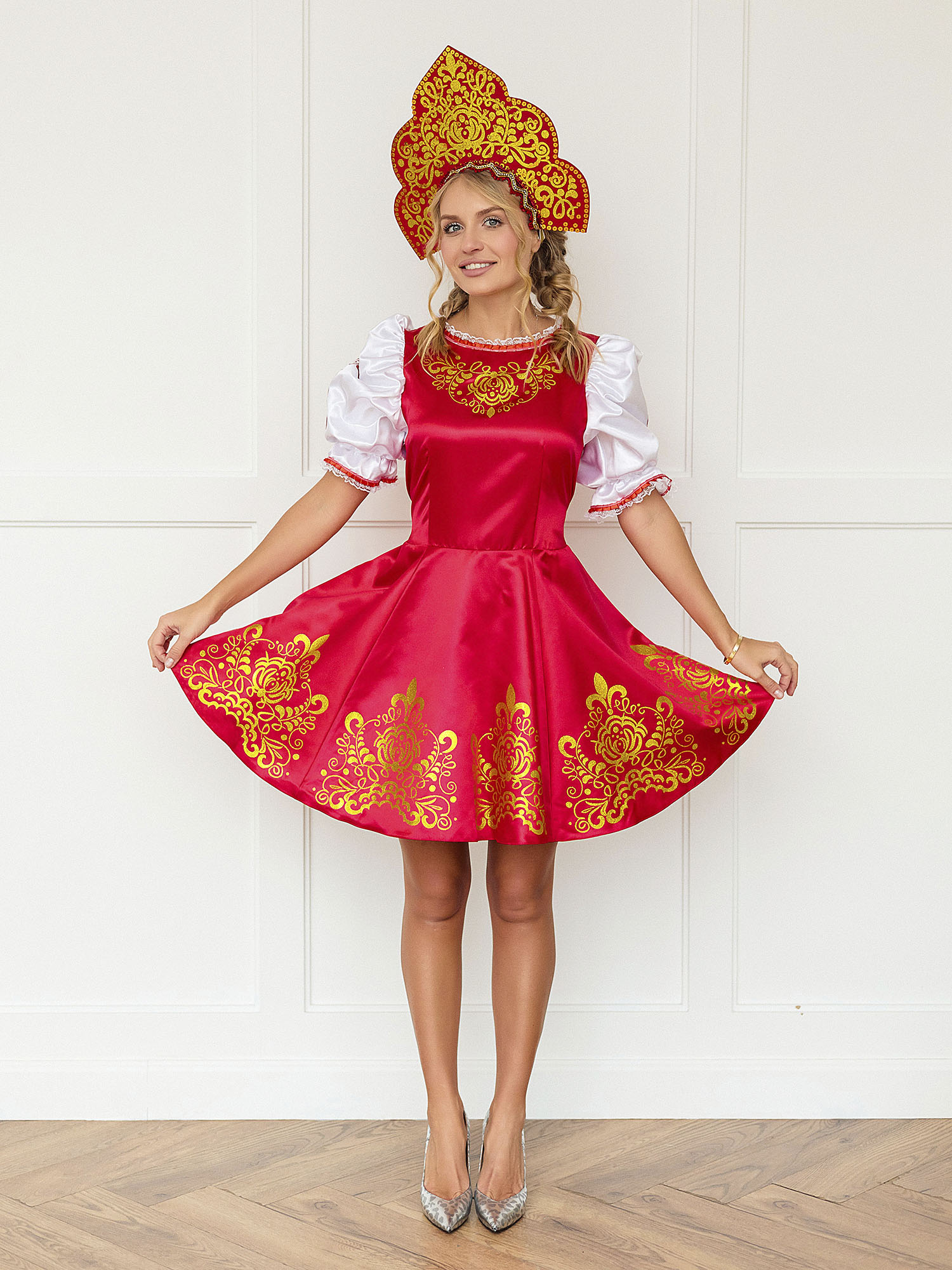 

Костюм карнавальный женский Batik 5037 к-24 красный 50/164 RU, 5037 к-24