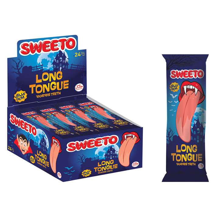 

Мармелад SWEETO VAMPIRE LONG TONGUE (Язык Вампира) 30 грамм Упаковка 24 шт
