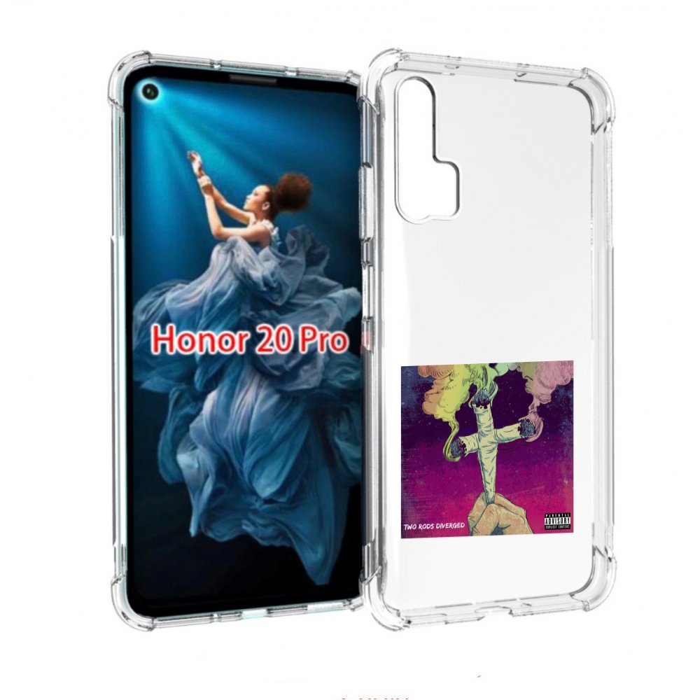 

Чехол бампер MyPads сигаретный крест для Honor 20 Pro противоуда, Прозрачный, Tocco