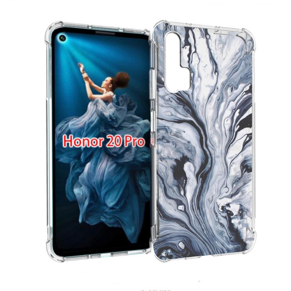 

Чехол бампер MyPads серая краска для Honor 20 Pro противоударный, Прозрачный, Tocco