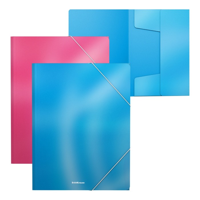 

ErichKrause Папка на резинке А4, 600 мкм, ErichKrause Glossy Bubble Gum, ароматизированный, Голубой