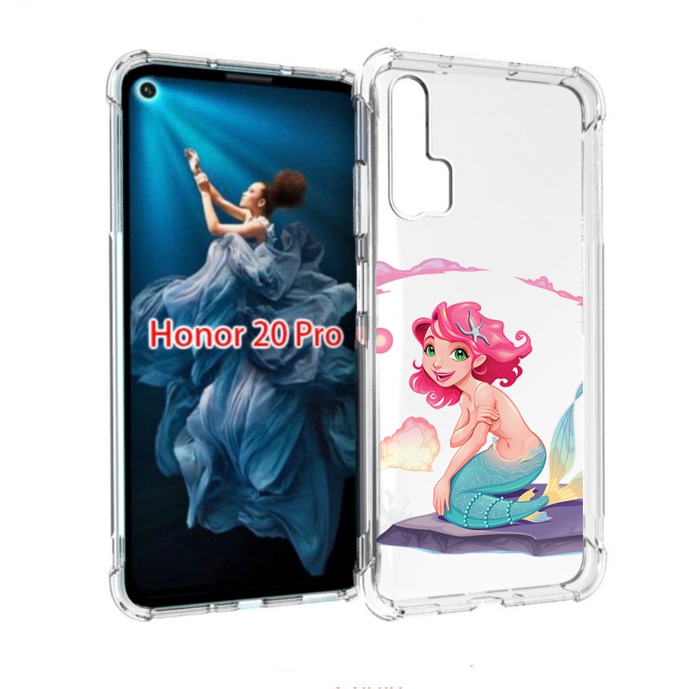 

Чехол бампер MyPads русалочка для Honor 20 Pro противоударный, Прозрачный, Tocco