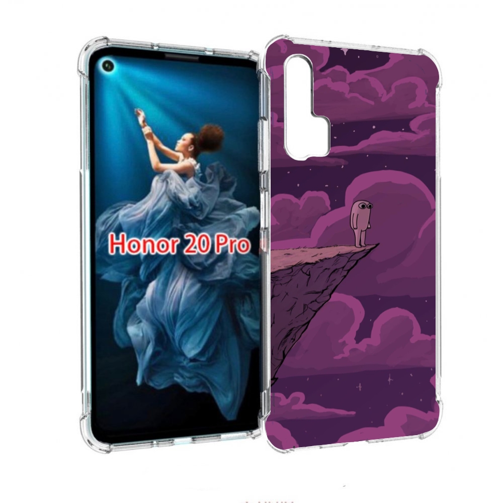 

Чехол бампер MyPads розовая-фасолька для Honor 20 Pro противоуда, Прозрачный, Tocco