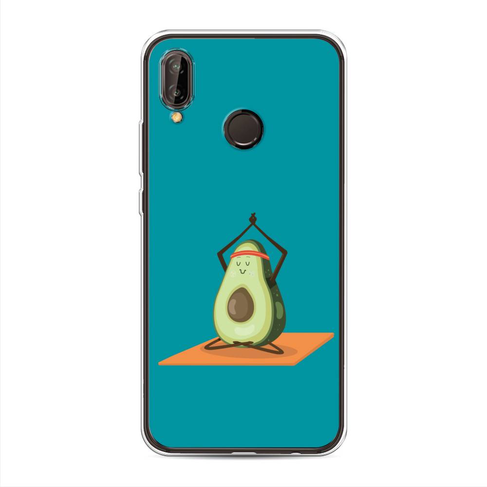 

Чехол на Huawei Nova 3 "Расслабься с авокадо", Голубой, 66150-6