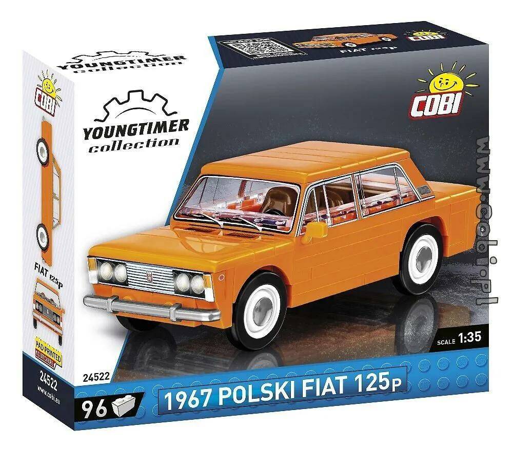 

Cobi.Конструктор арт.24522 "Автомобиль Польский Fiat 125P" 96 дет.
