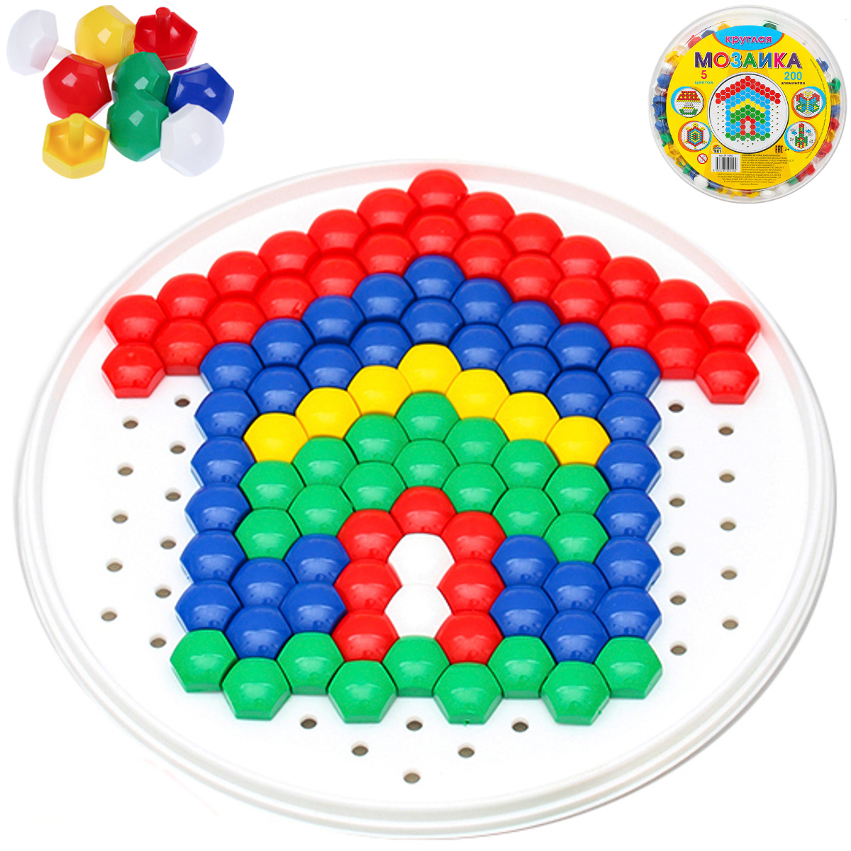 

Детская мозаика Bright Kids 200 элементов, 94548