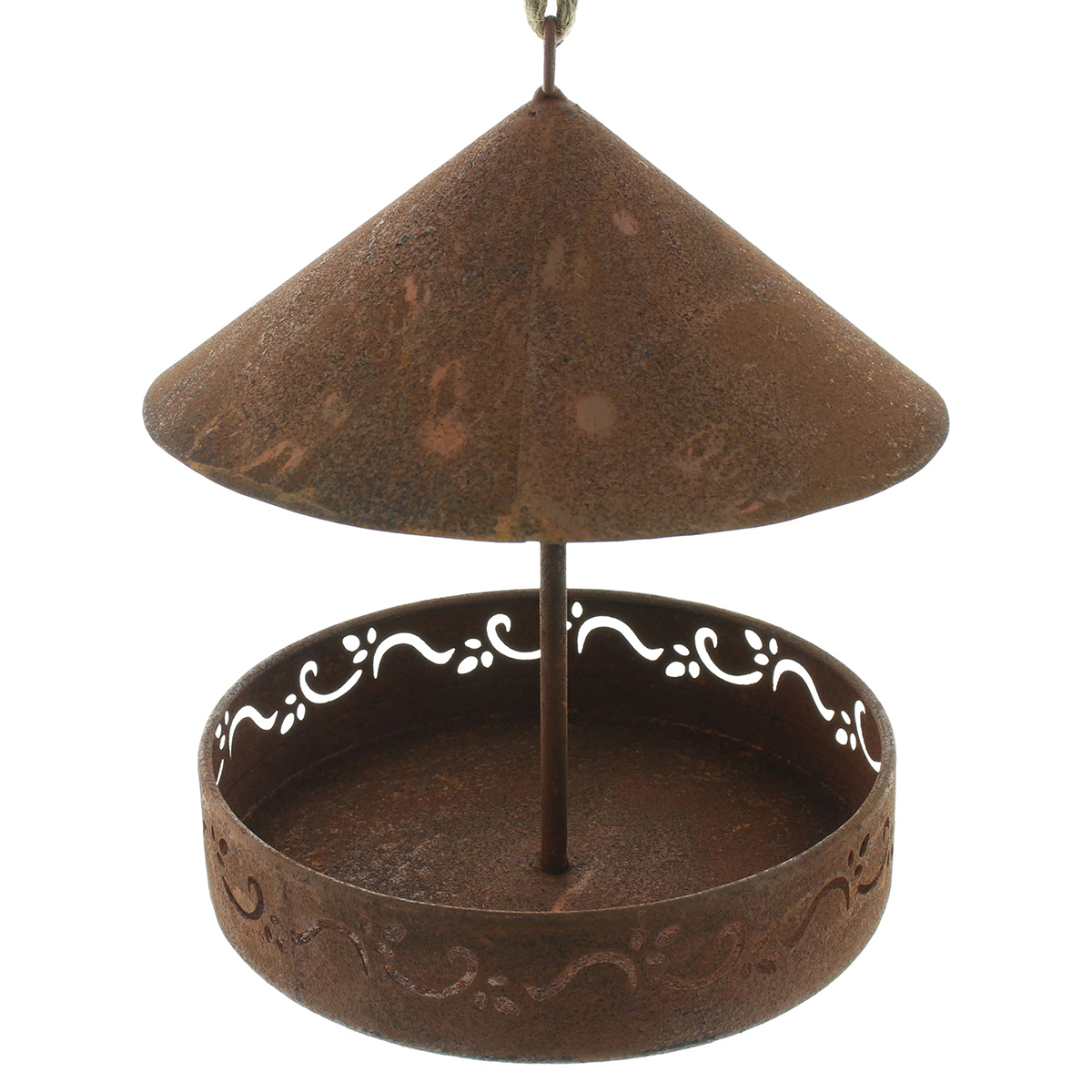 Кормушка для птиц Хит-декор Антик коричневый, металл, 20х20х23 см