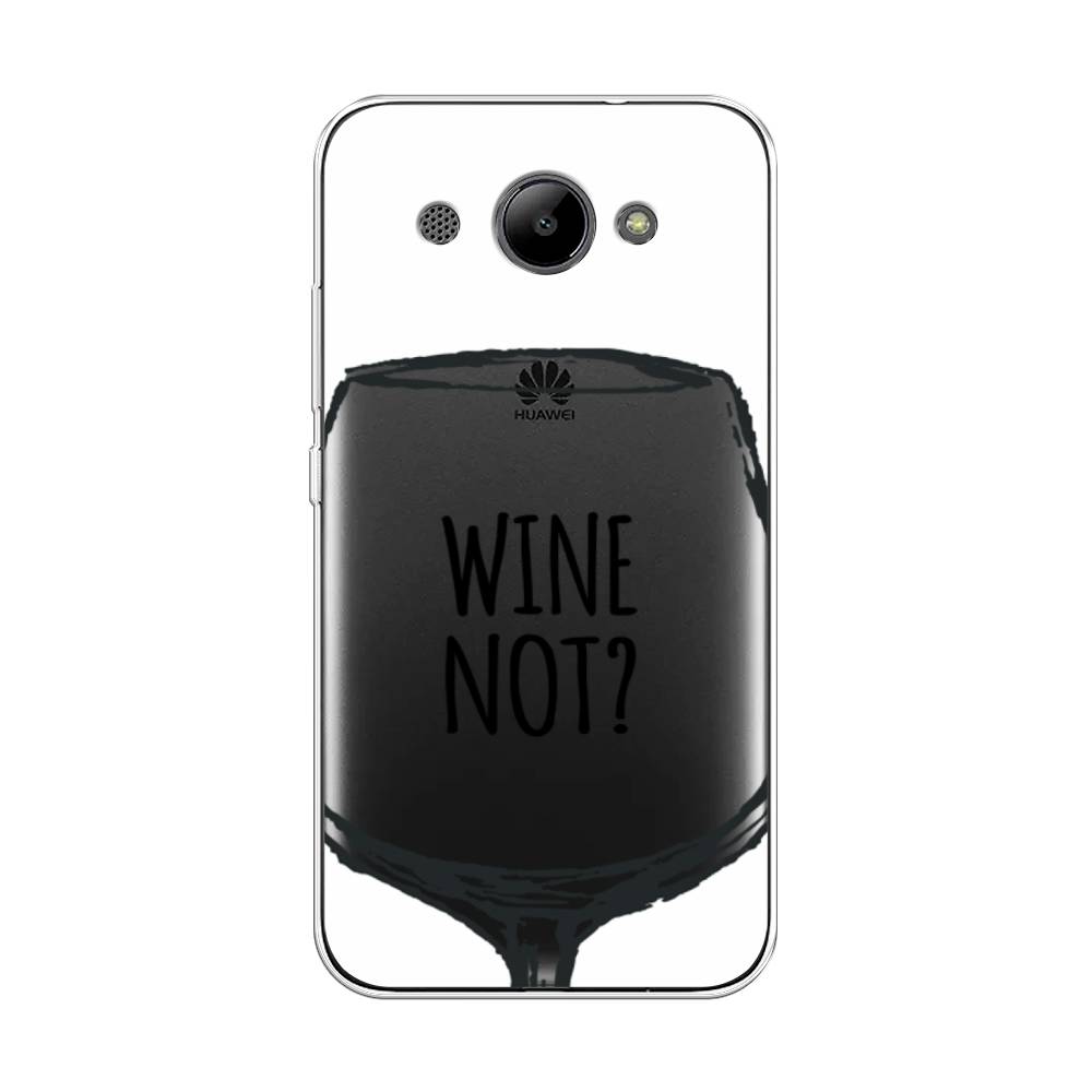 

Чехол на Huawei Y3 2018 "Wine not white", Белый, 65850-6