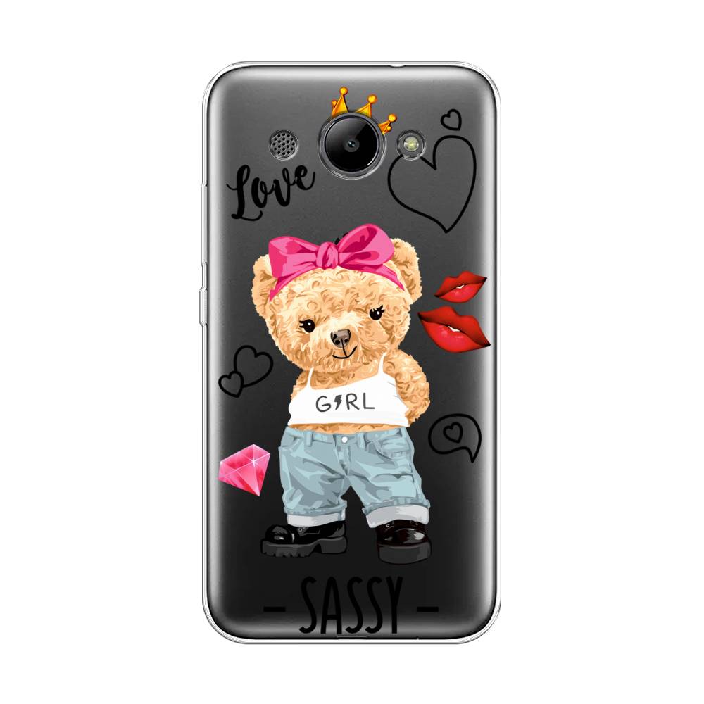 

Чехол на Huawei Y3 2018 "Sugar Mommy", Голубой;белый;розовый, 65850-6