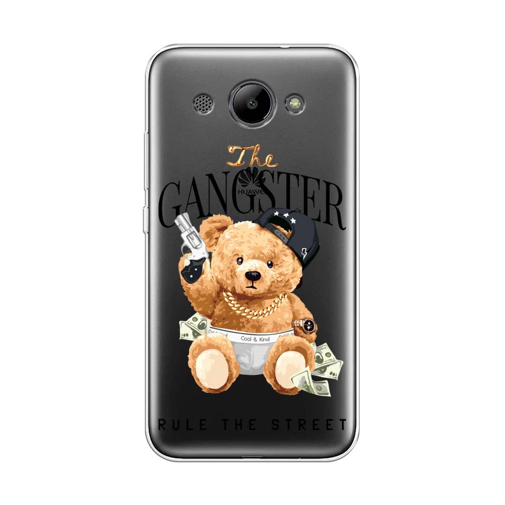 

Чехол на Huawei Y3 2018 "The Gangster", Бежевый;серый;черный, 65850-6