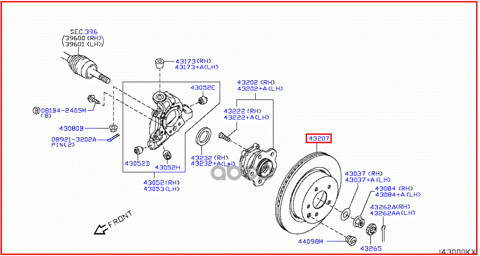 

Диск Тормозной Задний [Org] NISSAN арт. 432061CA0A