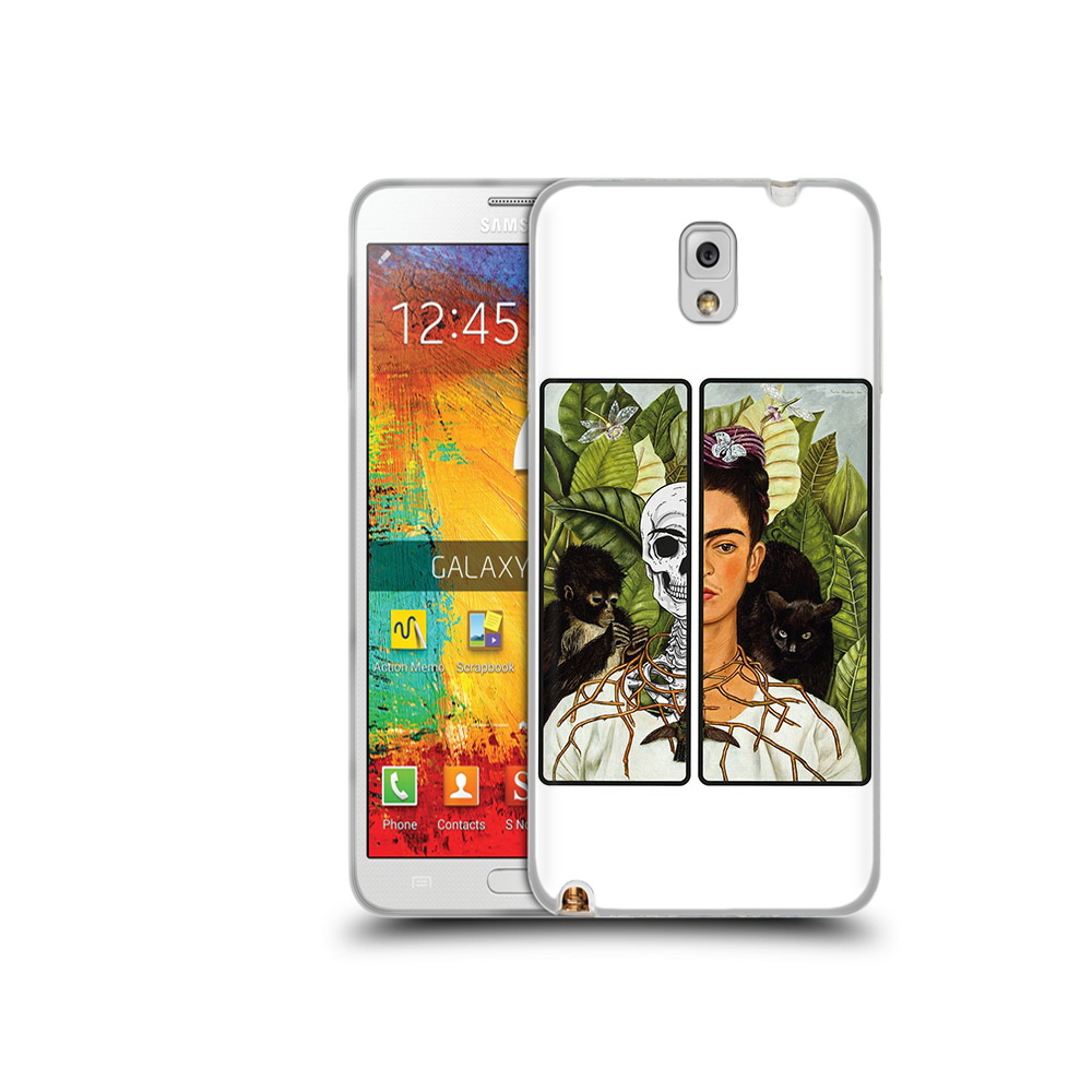 

Чехол MyPads Tocco для Samsung Galaxy Note 3 сдвоенная картинка девушка скелет, Прозрачный, Tocco