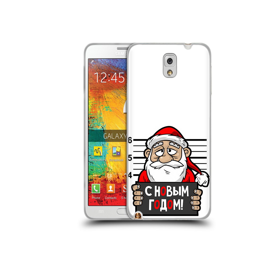 

Чехол MyPads Tocco для Samsung Galaxy Note 3 ДМ с новым годом заключенный, Прозрачный, Tocco