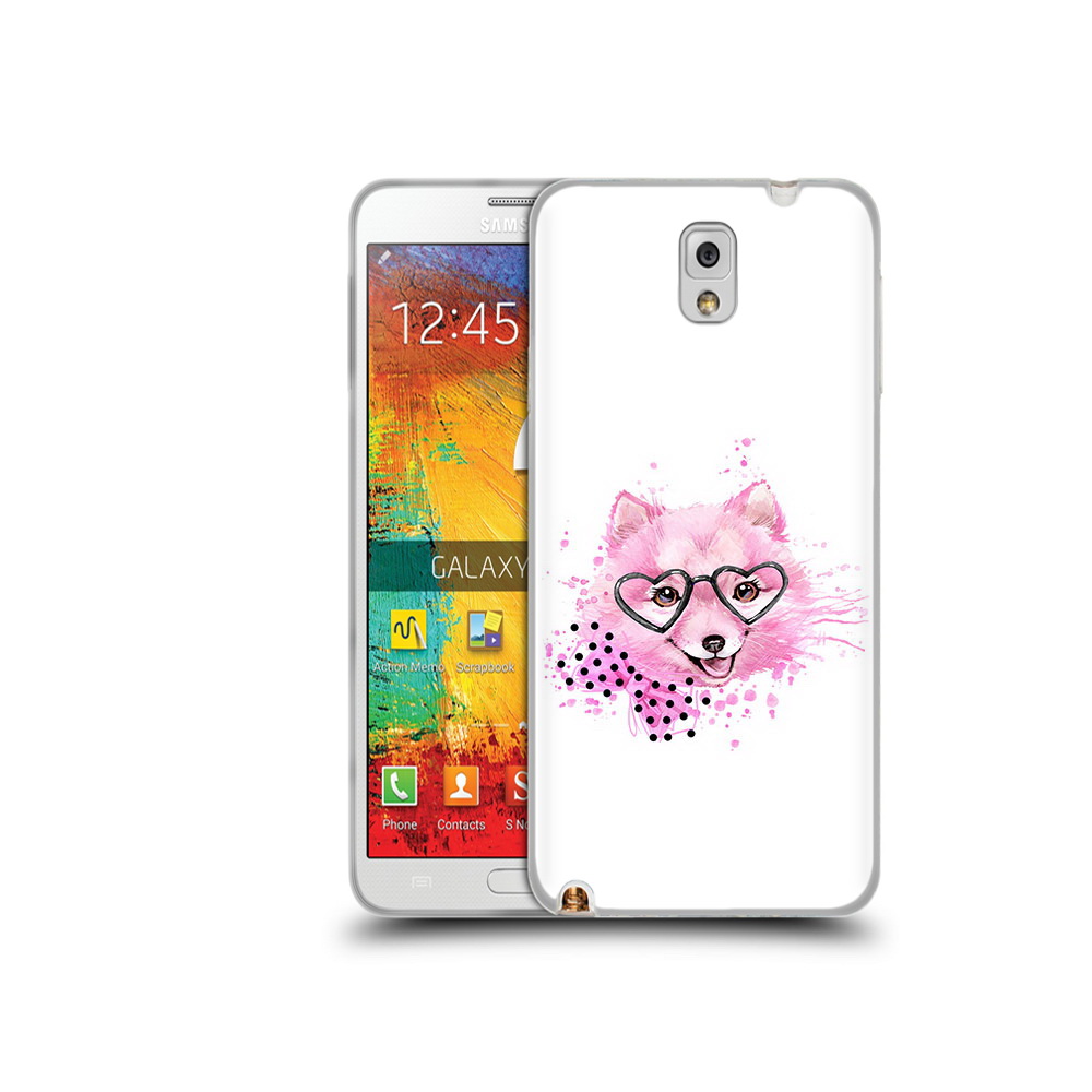 

Чехол MyPads Tocco для Samsung Galaxy Note 3 розовый волченок, Прозрачный, Tocco