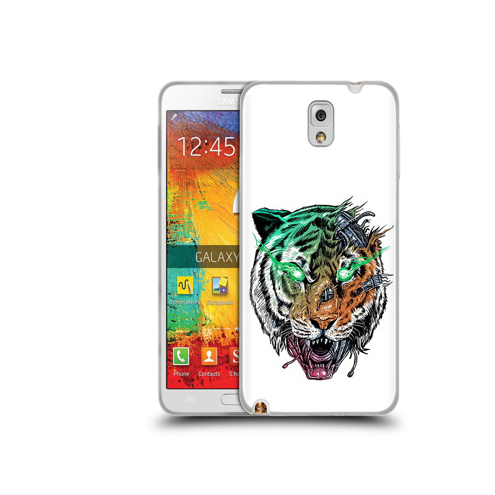 

Чехол MyPads Tocco для Samsung Galaxy Note 3 робо-тигр, Прозрачный, Tocco