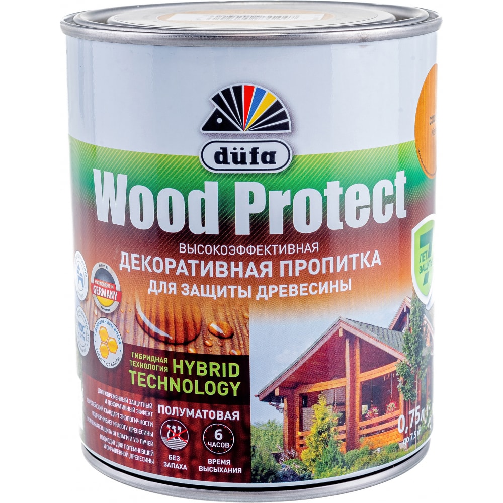 Пропитка для защиты древесины Dufa Wood Protect сосна 750 мл МП000015772