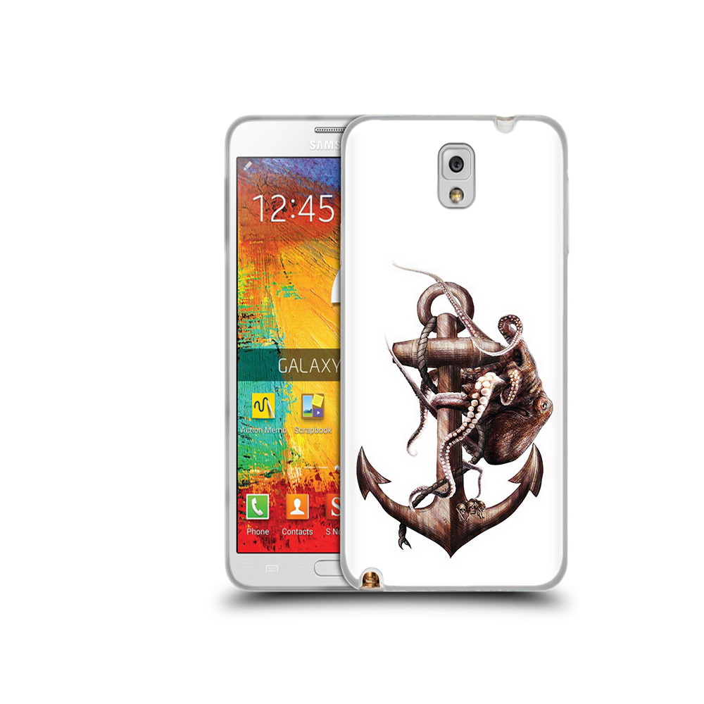 

Чехол MyPads Tocco для Samsung Galaxy Note 3 ржавый якорь, Прозрачный, Tocco