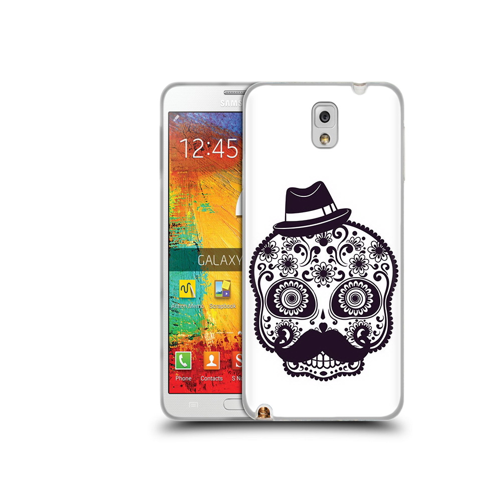 

Чехол MyPads Tocco для Samsung Galaxy Note 3 разрисованный скелет, Прозрачный, Tocco