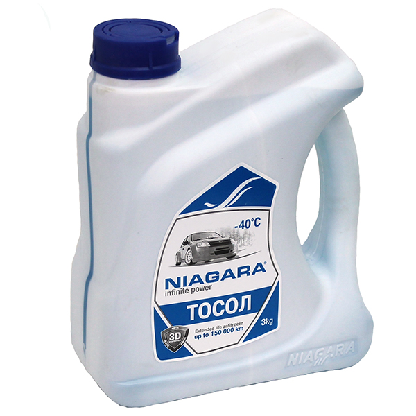 

Тосол Niagara Ниагара А-40М 3 кг. (канистра), А-40М