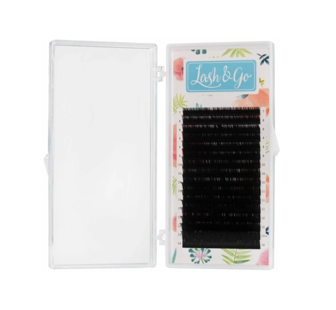 

Ресницы Lash&Go C 0.12 12 мм 16 линий, Черный