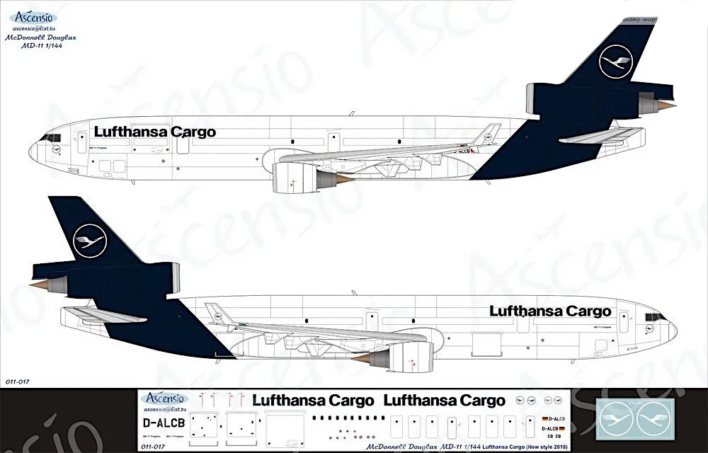 011-017 MD-11 Lufthansa Cargo NEW