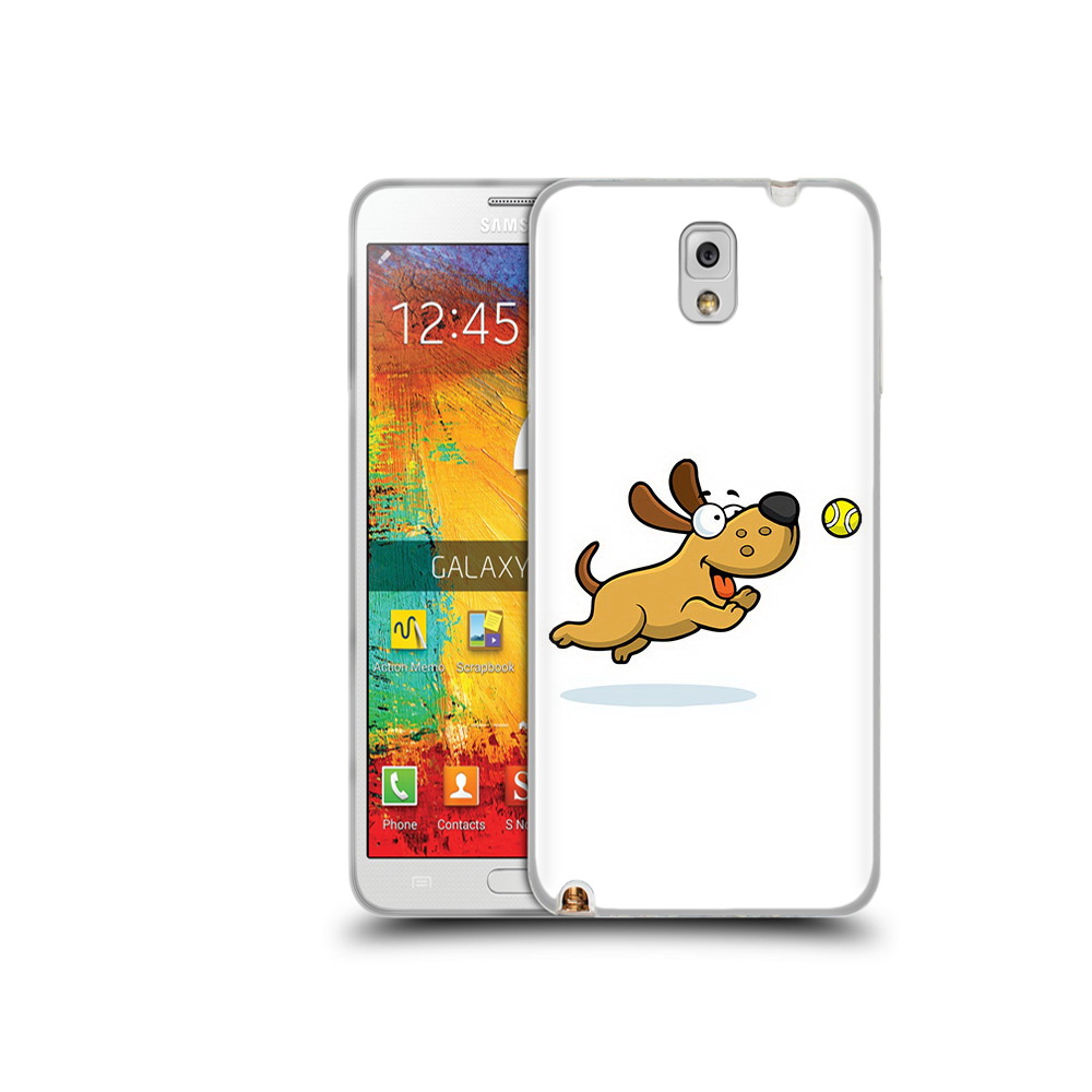 

Чехол MyPads Tocco для Samsung Galaxy Note 3 пёсик, Прозрачный, Tocco