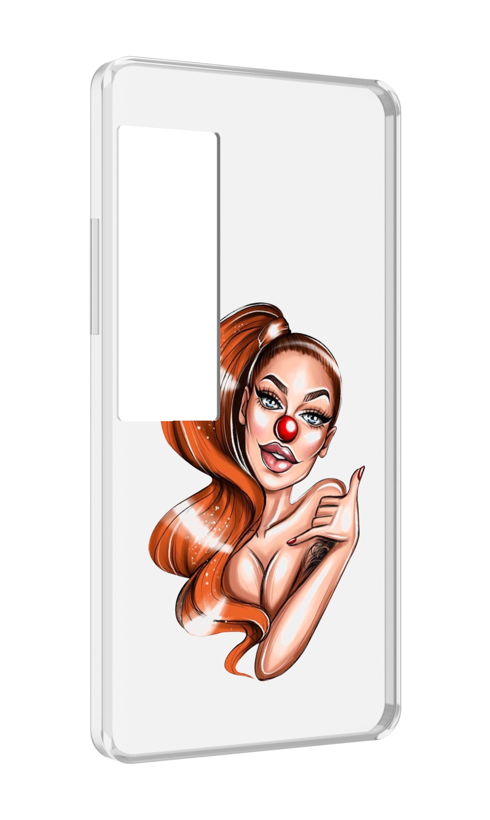 

Чехол MyPads девушка-клоун для Meizu Pro 7 Plus, Прозрачный, Tocco