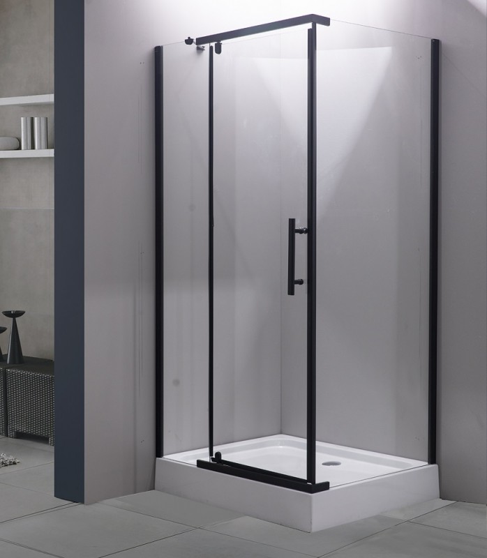 

Душевой угол Esbano ESR-7180B 120х80 ESUGR7180B стекло прозрачное, профиль черный