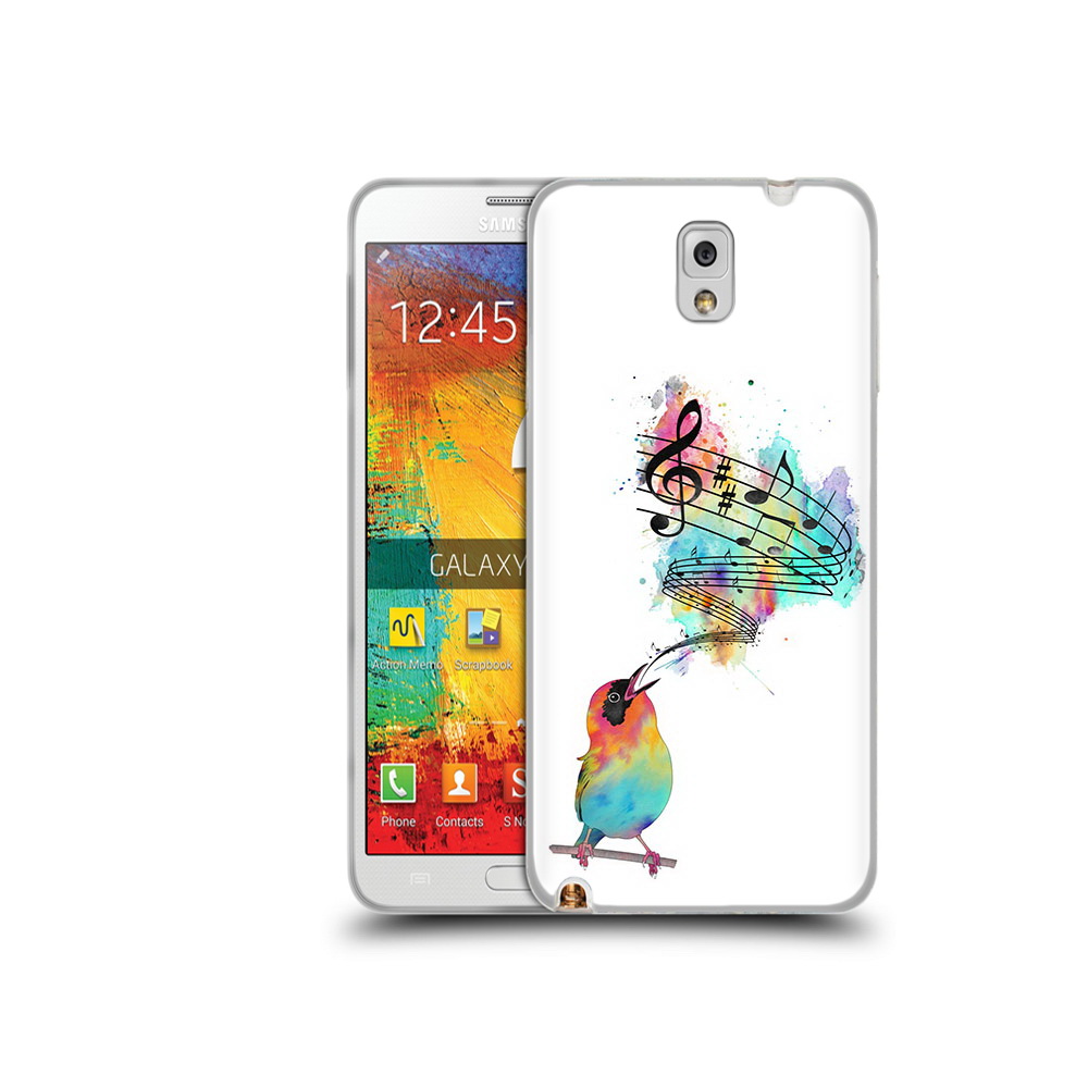 

Чехол MyPads Tocco для Samsung Galaxy Note 3 певчая птичка, Прозрачный, Tocco