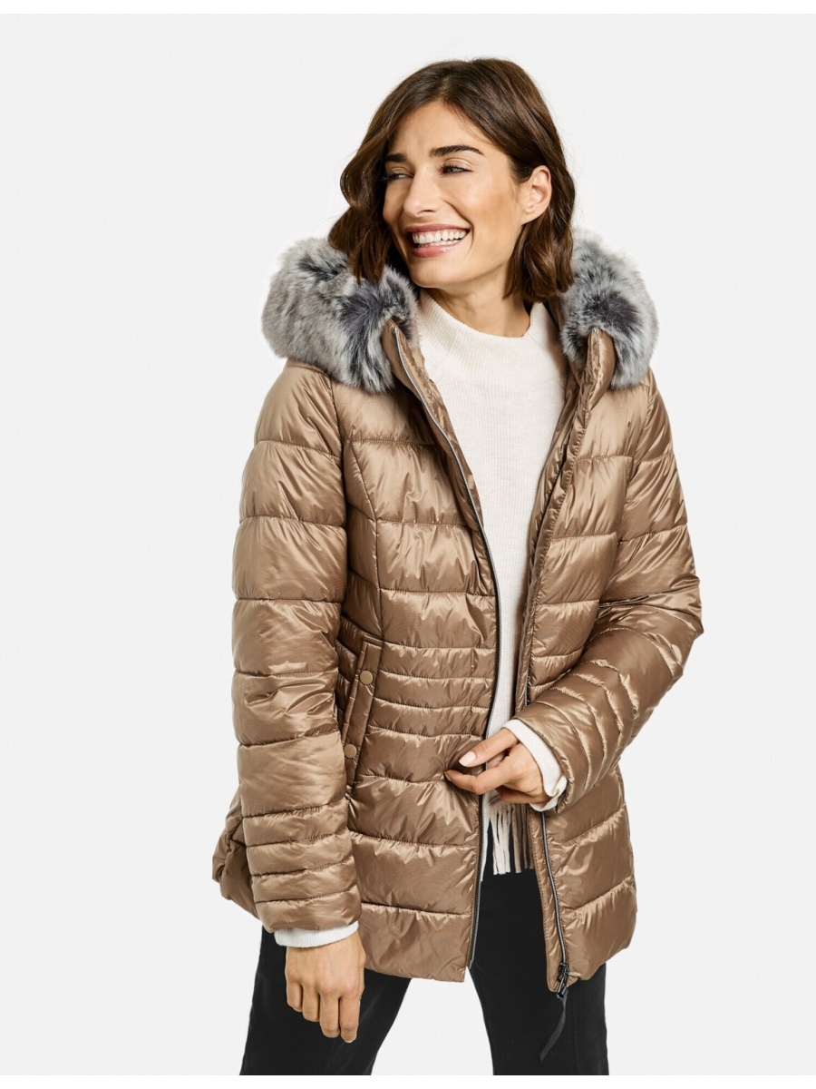 

Куртка женская Gerry Weber 650242-31197-70480 коричневая 40, 650242-31197-70480