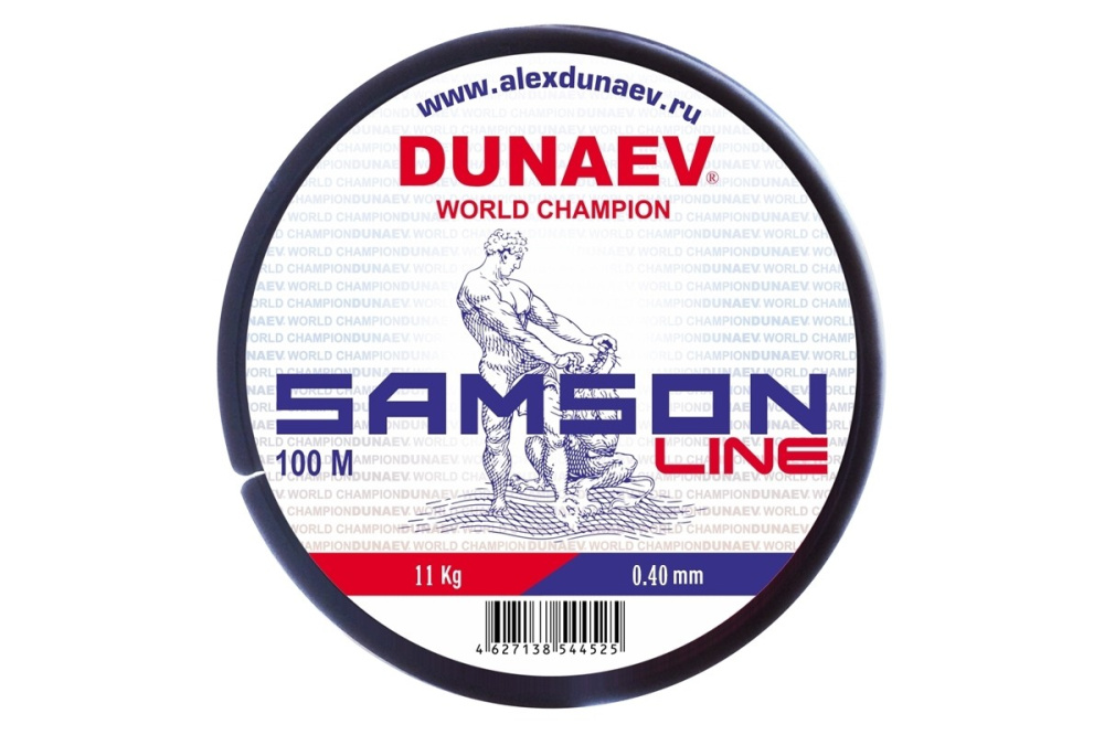 

DUNAEV Леска монофильная DUNAEV SAMSON (LDS100M-030 (100 м 0,3мм) ), Прозрачный